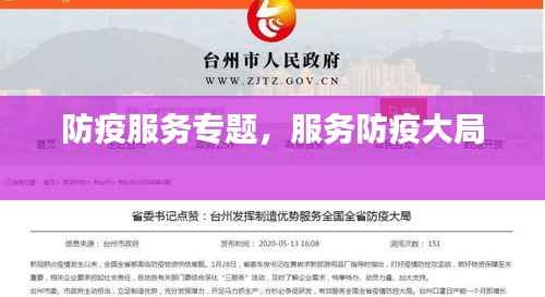 防疫服务专题,服务防疫大局